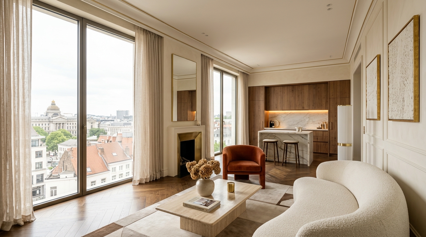 Modern interieur Brussel